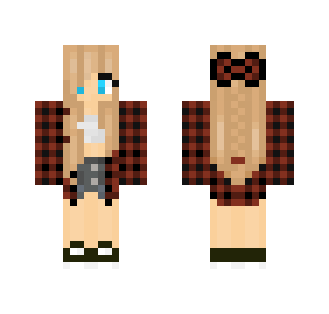 Red Flannel // Gracecreeper10 - Female Minecraft Skins - image 2