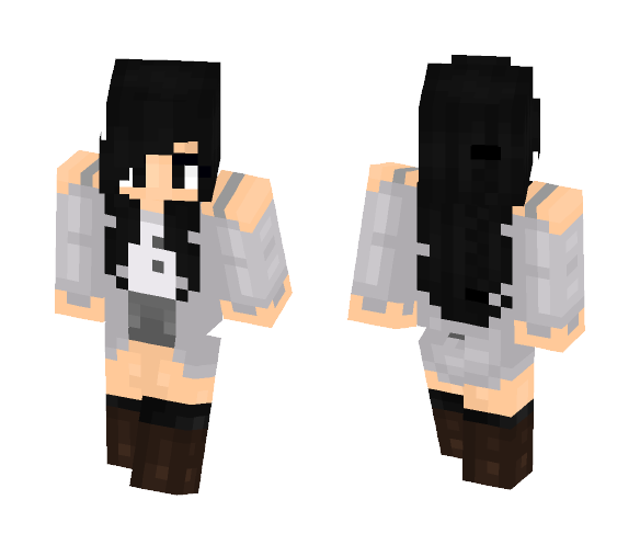 Ying & Yang-OC Half #2 - Female Minecraft Skins - image 1