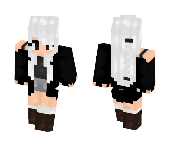 Ying & Yang-OC Half #1 - Female Minecraft Skins - image 1