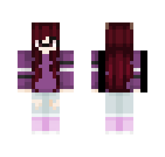 Ripped jeans and stripes! ♡ - Female Minecraft Skins - image 2