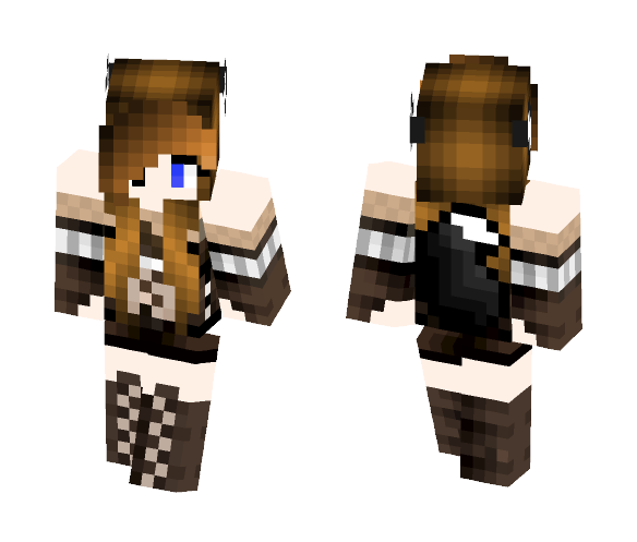 Download Free WereWolf Girl Skin for Minecraft image 1 WereWolf Girl - Girl Minecraft Skins - image 1