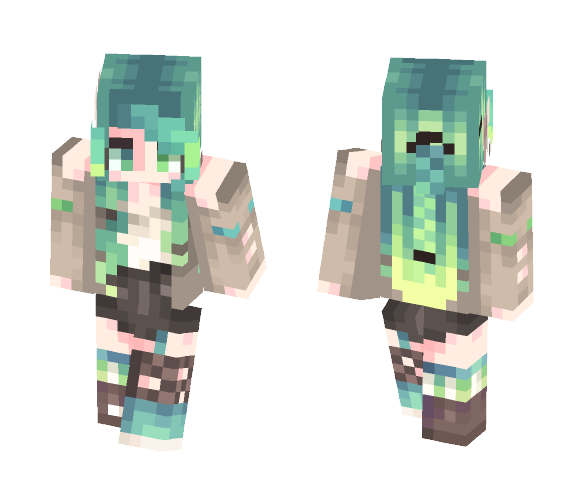Download Free Toxic // fs Skin for Minecraft image 1 Toxic // fs - Female Minecraft Skins - image 1