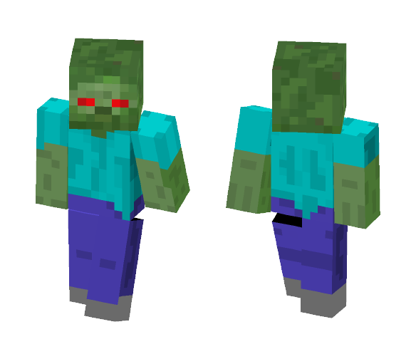 Minecraft Zombie (Red Eyed) - Male Minecraft Skins - image 1