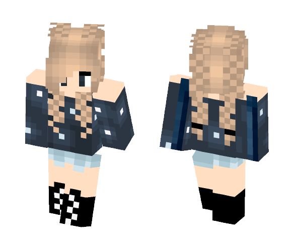 Starry night sweater - Female Minecraft Skins - image 1