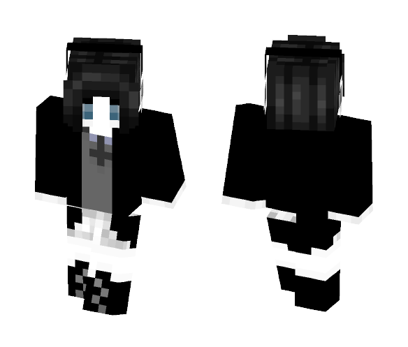 Goth/Emo Anime Girl - Anime Minecraft Skins - image 1