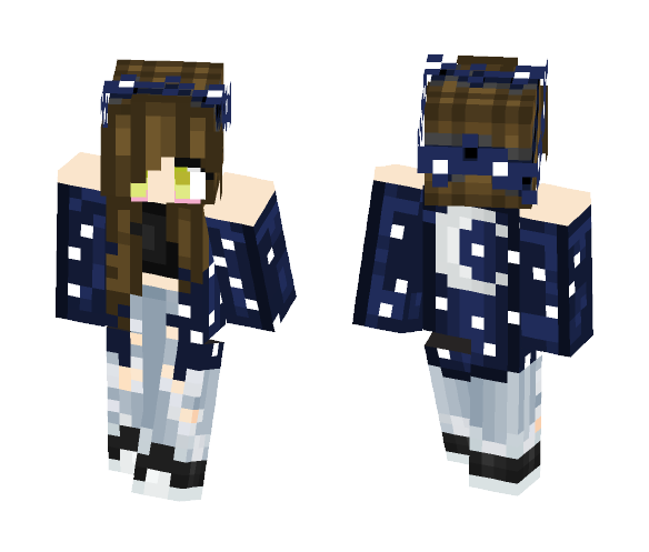 Moon girl - Girl Minecraft Skins - image 1