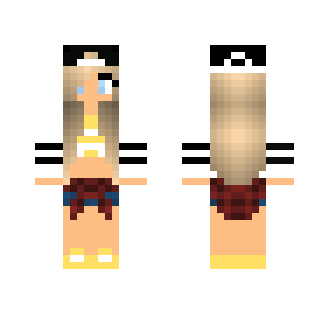 Hipster - Yellow Touch - Female Minecraft Skins - image 2