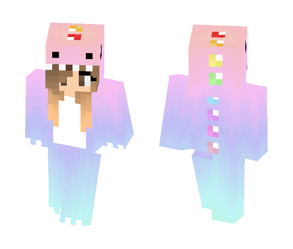 Download Free Dino girl Skin for Minecraft image 1 Dino girl - Girl Minecraft Skins - image 1