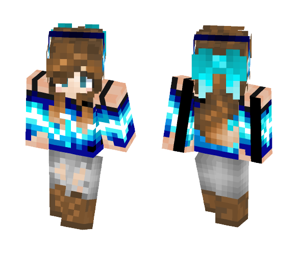 Download Free Music girl - contest entry Skin for Minecraft image 1 Music girl - contest entry - Girl Minecraft Skins - image 1