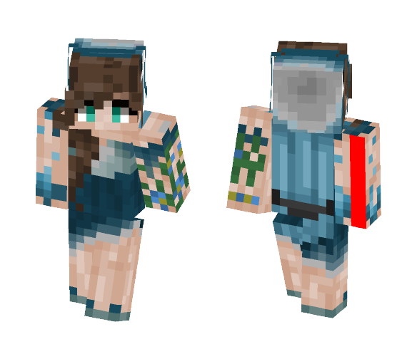 Squid Girl~ WolfingRainbow???? - Female Minecraft Skins - image 1