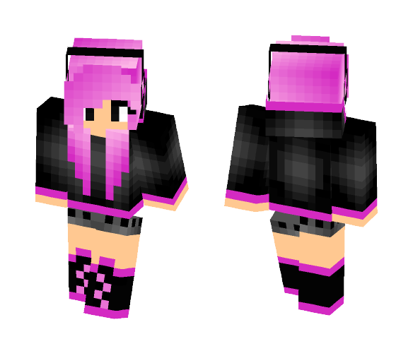 Download Free Pink Girl Skin for Minecraft image 1 Pink Girl - Girl Minecraft Skins - image 1