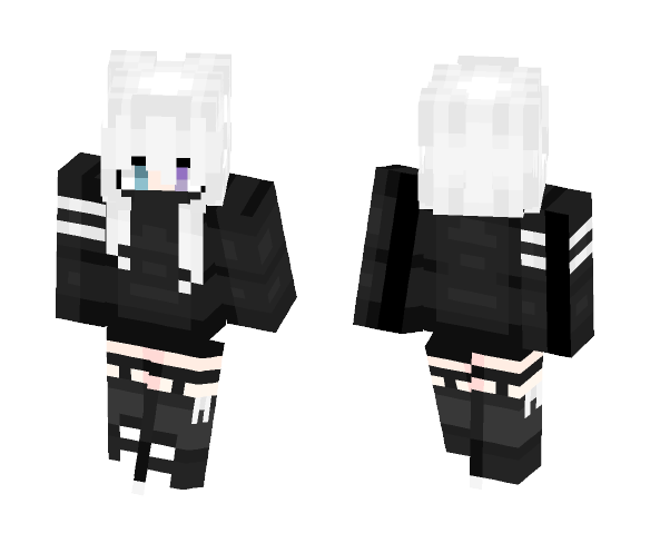 Black and white - Female Minecraft Skins - image 1