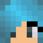 Download Free Blue haired girl Skin for Minecraft image 3 Blue haired girl - Color Haired Girls Minecraft Skins - image 3