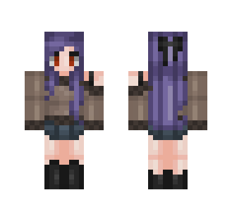 Lilac Wolf Girl - Girl Minecraft Skins - image 2