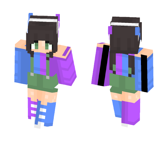 Oc -- Cyan (i`m alive) - Female Minecraft Skins - image 1