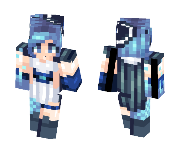 Download Free Ice wizard... Skin for Minecraft image 1 Ice wizard... - Female Minecraft Skins - image 1
