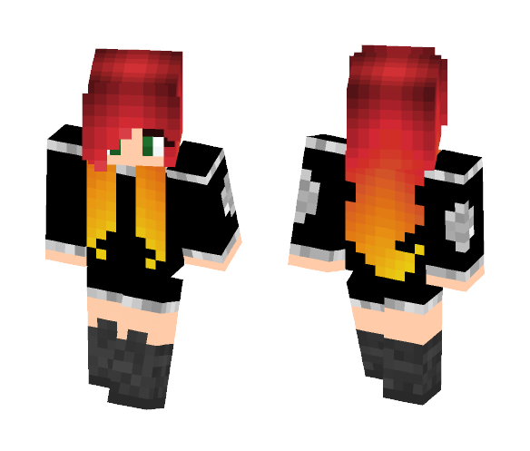 Download Free Girl (Autumn Series) Flame Skin for Minecraft image 1 Girl (Autumn Series) Flame - Girl Minecraft Skins - image 1