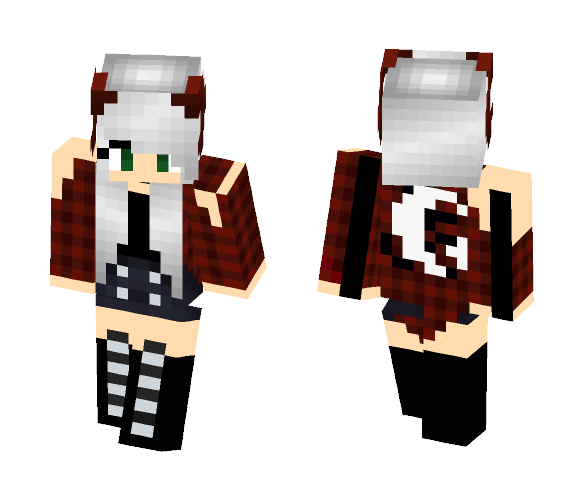 Download Free Tumblr Crimson Girl Skin for Minecraft image 1 Tumblr Crimson Girl - Girl Minecraft Skins - image 1