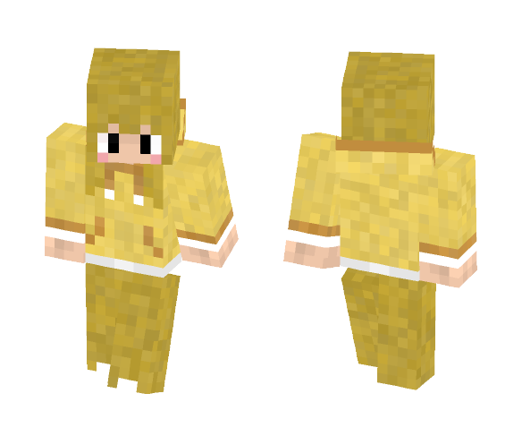Download Free gold slime girl Skin for Minecraft image 1 gold slime girl - Girl Minecraft Skins - image 1