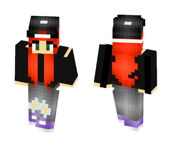 Girl // Orange Hair - Color Haired Girls Minecraft Skins - image 1