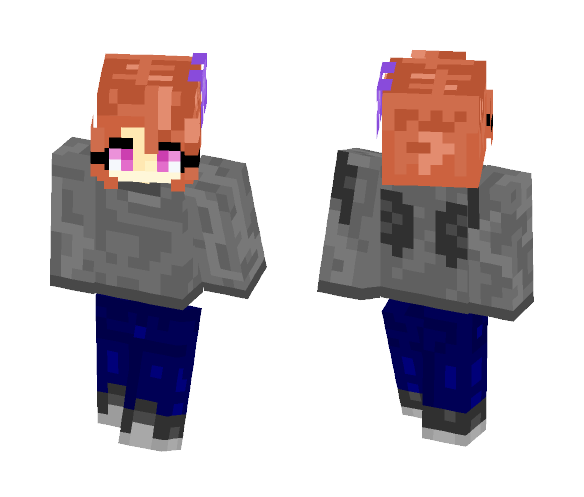 Mouth is demon actually. - Female Minecraft Skins - image 1