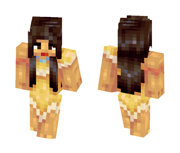 Download Free Pocahontas (Teen Eyes in Desc) Skin for Minecraft image 1 Pocahontas (Teen Eyes in Desc) - Female Minecraft Skins - image 1