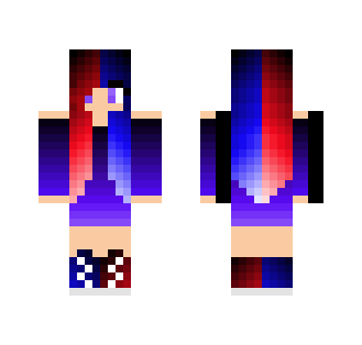 Girl Red VS Blue - Girl Minecraft Skins - image 2