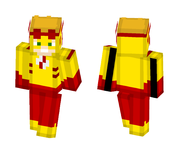 Download Free Kid Flash (Young Justice) Skin for Minecraft image 1 Kid Flash (Young Justice) - Male Minecraft Skins - image 1