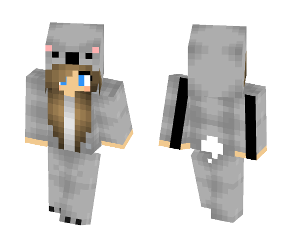 Download Free Cute Koala Girl Skin for Minecraft image 1 Cute Koala Girl - Cute Girls Minecraft Skins - image 1