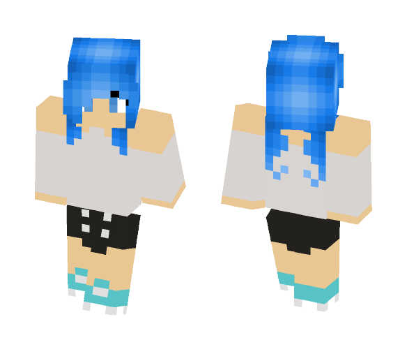 Blue Girl - Girl Minecraft Skins - image 1
