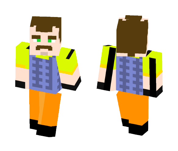 Neighbour -hello neighbour - Male Minecraft Skins - image 1