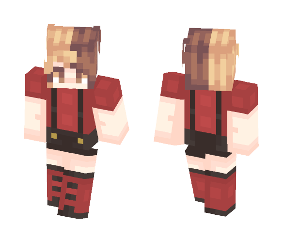Melancholism | buns & overalls - Female Minecraft Skins - image 1