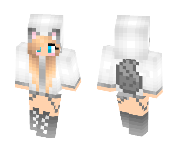 Blonde Wolf Girl - Girl Minecraft Skins - image 1