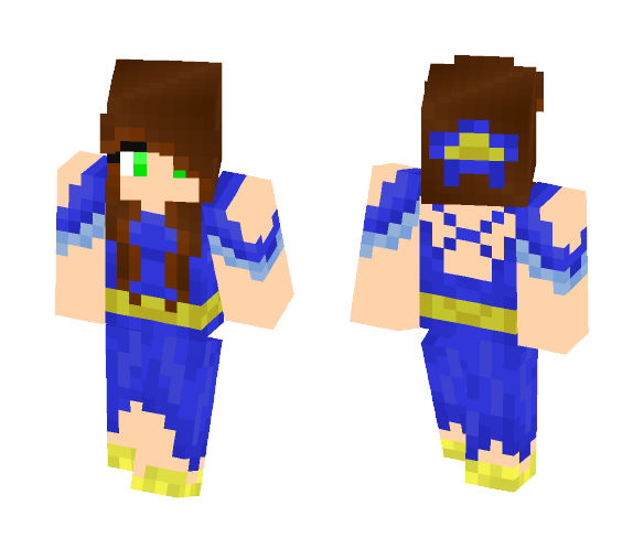 Blue Dress - Female Minecraft Skins - image 1