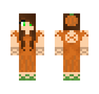 Pumpkin Dress - Female Minecraft Skins - image 2