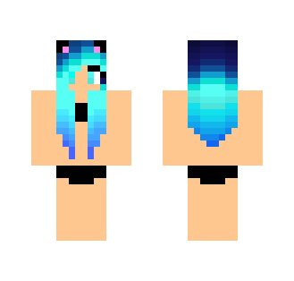Neko Girl In Bikini - Girl Minecraft Skins - image 2