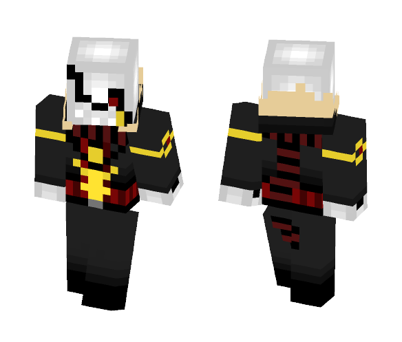 Flowerfell Gaster Sans - Male Minecraft Skins - image 1