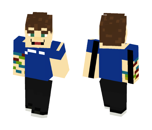 RomanAtwood (Blue T-shirt) 2016 - Male Minecraft Skins - image 1