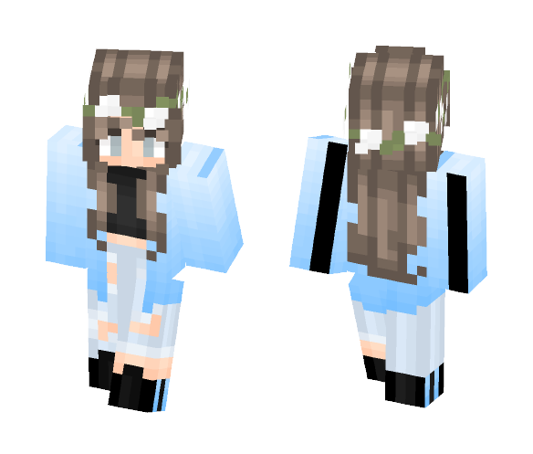 Download Free Blue Ombré Girl ; Kukuslxys Req Skin for Minecraft image 1 Blue Ombré Girl ; Kukuslxys Req - Girl Minecraft Skins - image 1