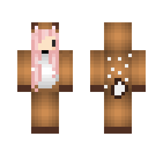 Pink hair deer girl