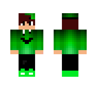 Green teen boy