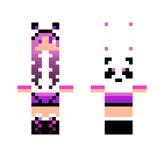 10 Sub Special!!! Pink Panda Girl - Girl Minecraft Skins - image 2