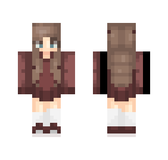 Maroon Beauty - Request for Eliynia - Female Minecraft Skins - image 2