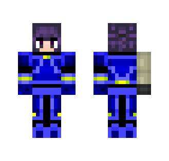 Girl in Shield of infinity armor