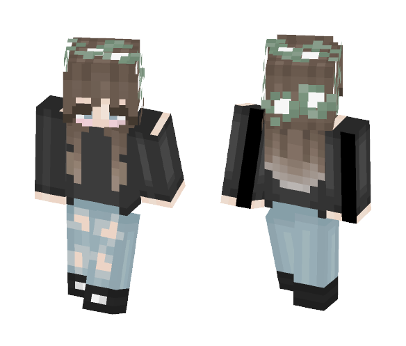 Download Free Black Sweater Girl Skin for Minecraft image 1 Black Sweater Girl - Girl Minecraft Skins - image 1