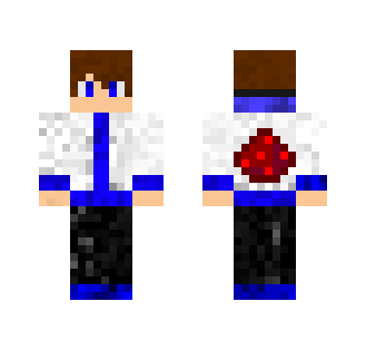 Blue Redstone Hoodie - Male Minecraft Skins - image 2