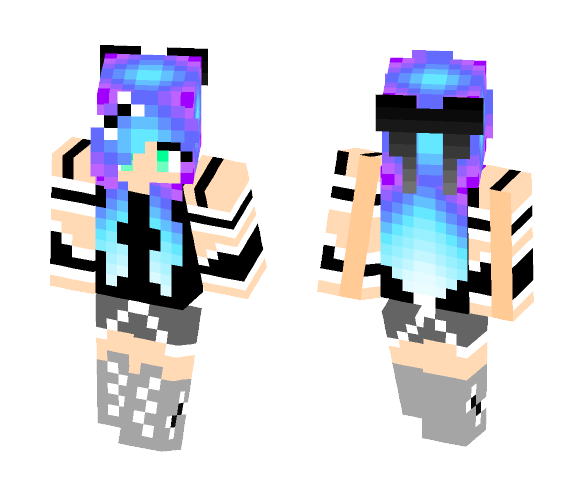 Galaxy Teen Girl - Girl Minecraft Skins - image 1