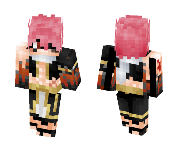 Download Free E~N~D Is Etherious Natsu Dragneel Skin for Minecraft image 1 E~N~D Is Etherious Natsu Dragneel - Male Minecraft Skins - image 1