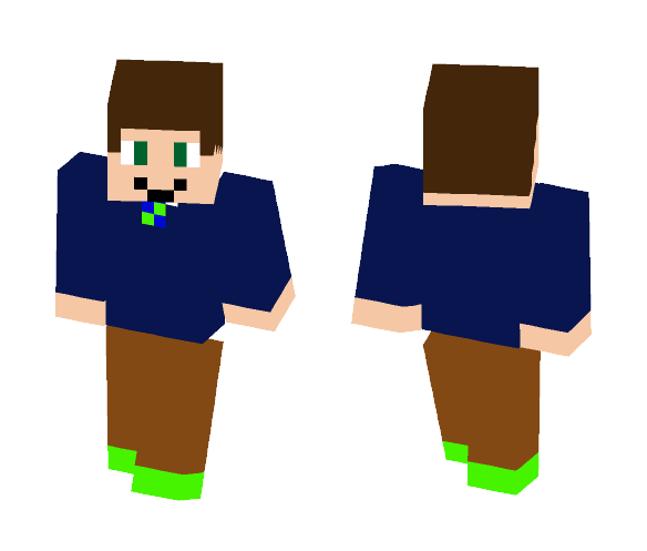 Download Free Formal Outfit with neon shoes Skin for Minecraft image 1 Formal Outfit with neon shoes - Male Minecraft Skins - image 1