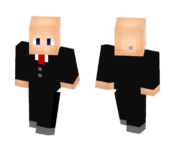 Agent 47 [Closed Coad] (Hitman) - Male Minecraft Skins - image 1